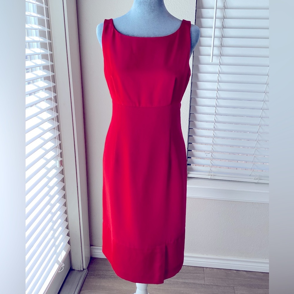 Evan Piccone Red Sheath Dress Size 8